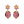 VG-Silver and Copper Earrings - Pomegranate